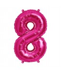 GLOBO FOIL 34" 87CM MAGENTA NO8
