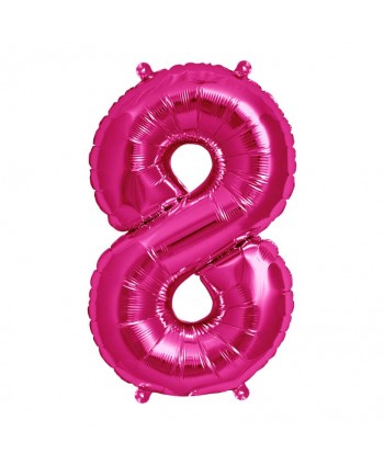 GLOBO FOIL 34" 87CM MAGENTA NO8