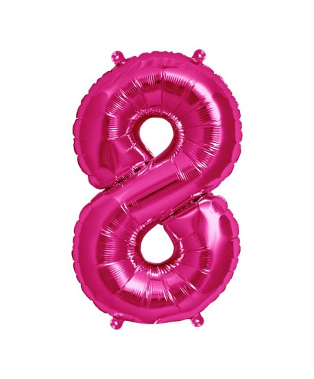 GLOBO FOIL 34" 87CM MAGENTA NO8