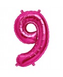 GLOBO FOIL 34" 87CM MAGENTA NO9