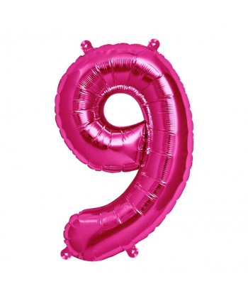 GLOBO FOIL 34" 87CM MAGENTA NO9