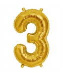 GLOBO FOIL 34" 87CM ORO NO3