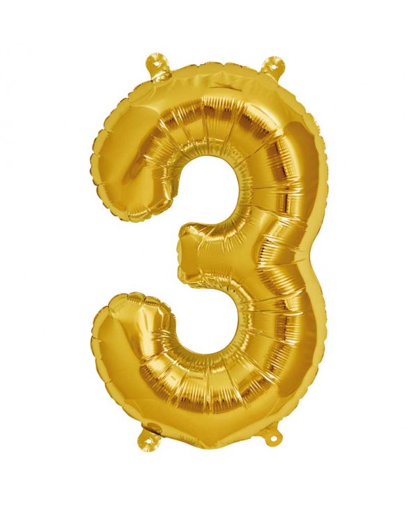 GLOBO FOIL 34" 87CM ORO NO3