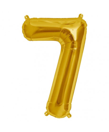GLOBO FOIL 34" 87CM ORO NO7