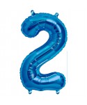 GLOBO FOIL 34" 87CM AZUL NO2