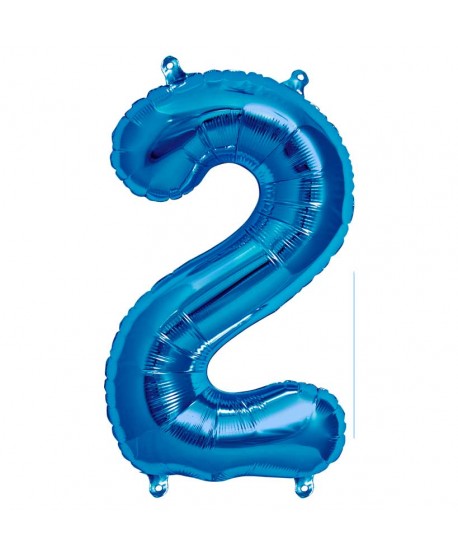 GLOBO FOIL 34" 87CM AZUL NO2
