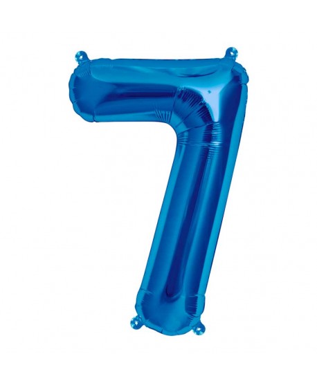 GLOBO FOIL 34" 87CM AZUL NO7