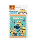 MINIONS INVITACIONES 8UN.