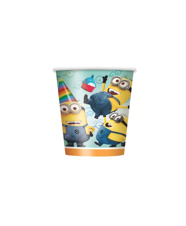 MINIONS VASOS  8UN.