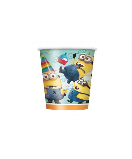 MINIONS VASOS  8UN.