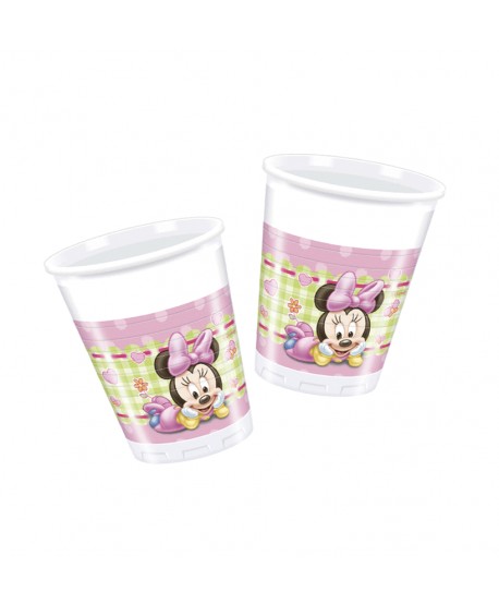 BABY MINNIE VASOS 8UN.