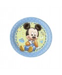 BABY MICKEY PLATOS 23CM. 8UN.