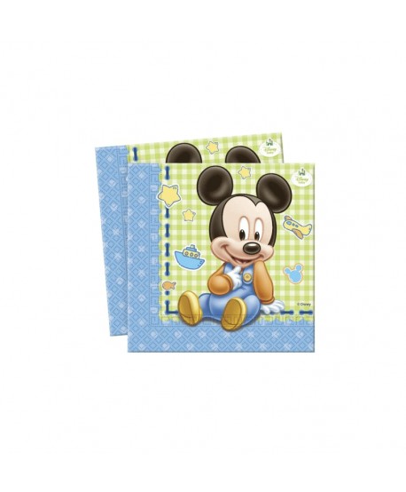 BABY MICKEY SERVILLETAS 20UN.