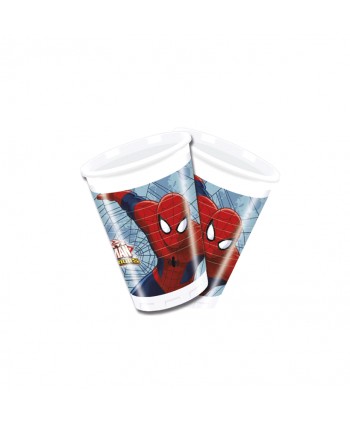 SPIDERMAN ULTIMATE VASOS 8UN.