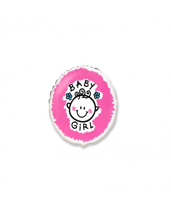GLOBO FOIL 18" BABY GIRL