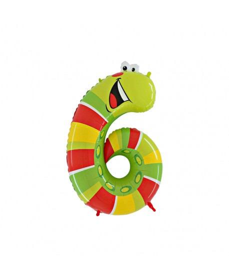 GLOBO FOIL 40" NO6 GUSANO