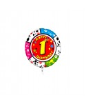 GLOBO FOIL REDONDO 21" NO 1 - PERRO