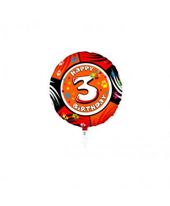 GLOBO FOIL REDONDO 21" NO 3-ZORRO
