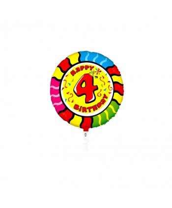 GLOBO FOIL REDONDO 21" NO 4 - SERPIENTE