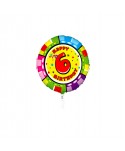 GLOBO FOIL REDONDO 21" NO 6 - GUSANO