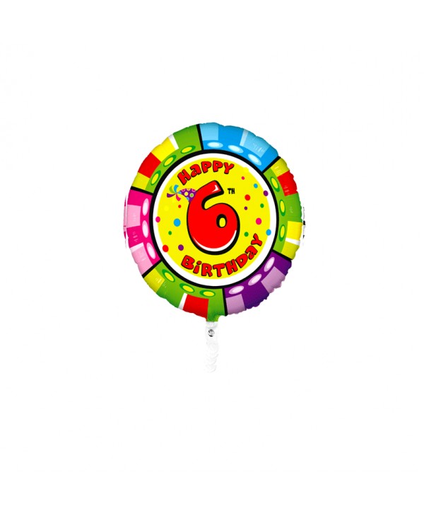 GLOBO FOIL REDONDO 21" NO 6 - GUSANO