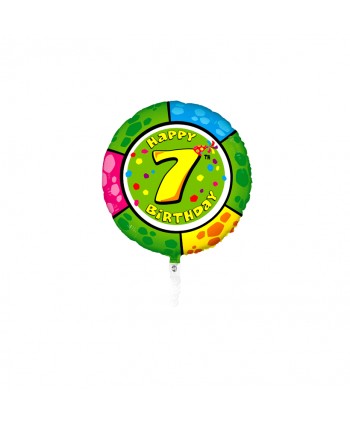 GLOBO FOIL REDONDO 21" NO 7 - COCODRILO