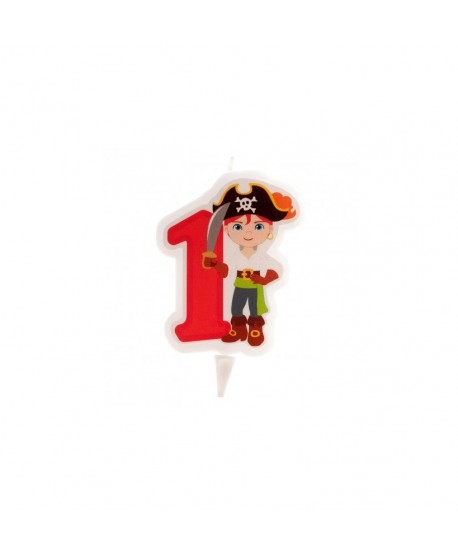 VELA PIRATAS NO1 7CM. 12UN.REF.345255