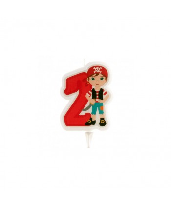VELA PIRATAS NO2 7CM. 12UN.REF.345256