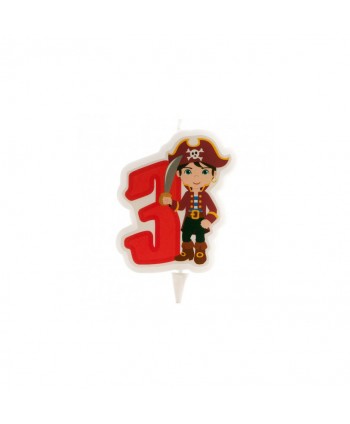 VELA PIRATAS NO3 7CM. 12UN.REF.345257
