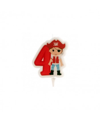 VELA PIRATAS NO4 7CM. 12UN.REF.345259