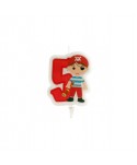 VELA PIRATAS NO5 7CM. 12UN.REF.345258