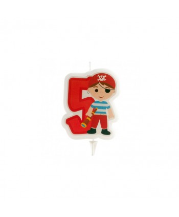 VELA PIRATAS NO5 7CM. 12UN.REF.345258