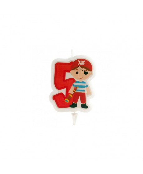 VELA PIRATAS NO5 7CM. 12UN.REF.345258