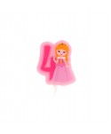 VELA PRINCESA NO4 7CM.12UN.REF.345264