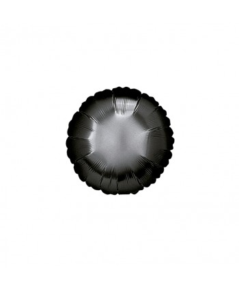GLOBO FOIL 18" REDONDO NEGRO
