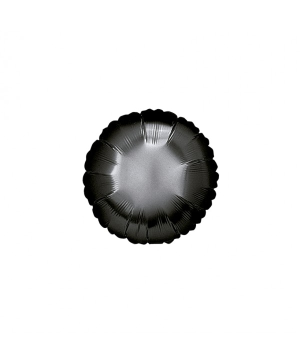 GLOBO FOIL 18" REDONDO NEGRO