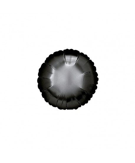 GLOBO FOIL 18" REDONDO NEGRO