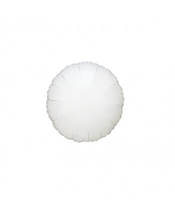 GLOBO FOIL 18" REDONDO BLANCO
