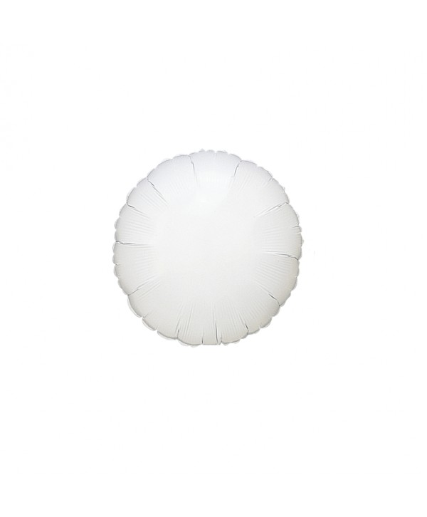 GLOBO FOIL 18" REDONDO BLANCO