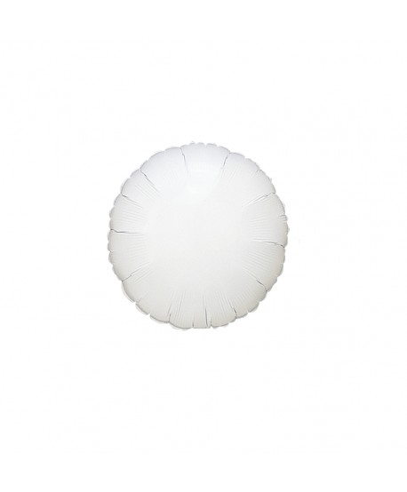 GLOBO FOIL 18" REDONDO BLANCO