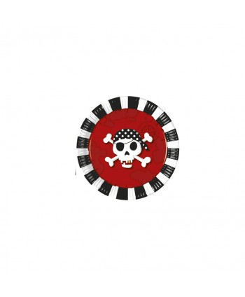 PIRATAS PLATOS 19,5CM 8U.