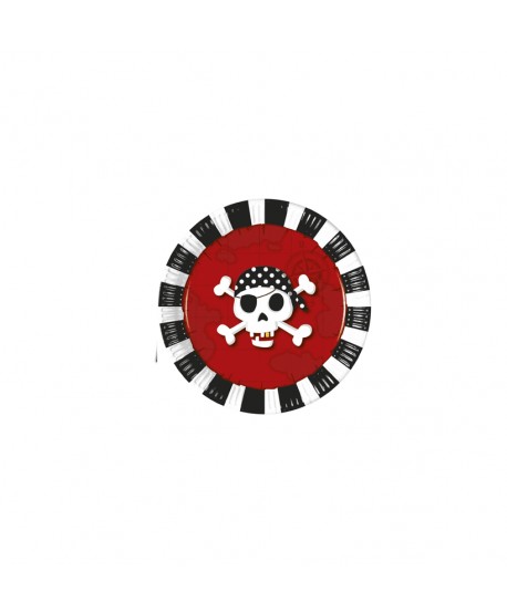 PIRATAS PLATOS 19,5CM 8U.