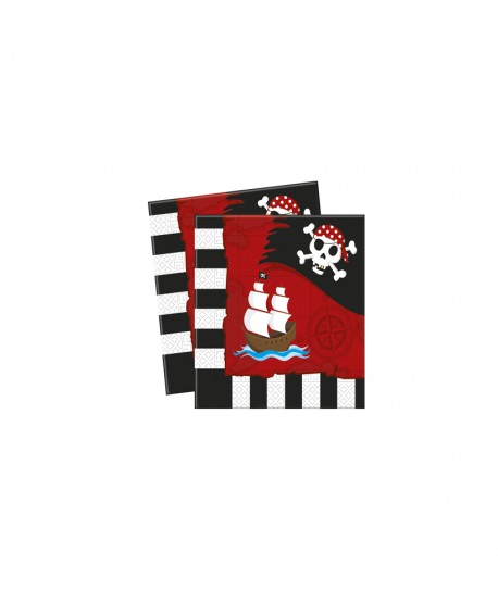 PIRATAS SERVILLETAS 20U.