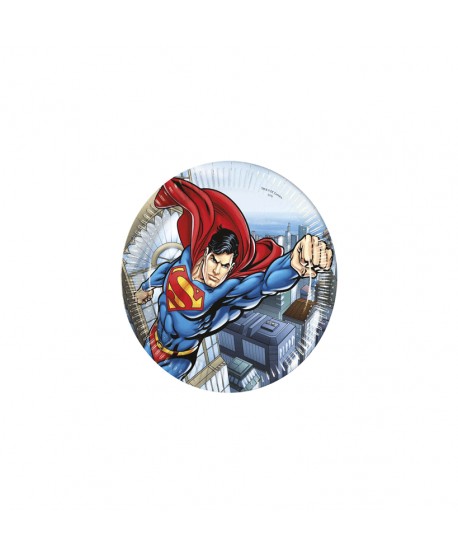 SUPERMAN PLATOS 23CM 8U.