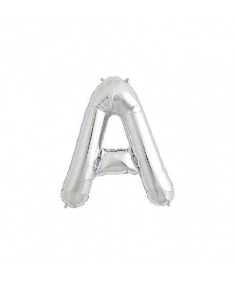 GLOBO FOIL PLATA 16" LETRA  A