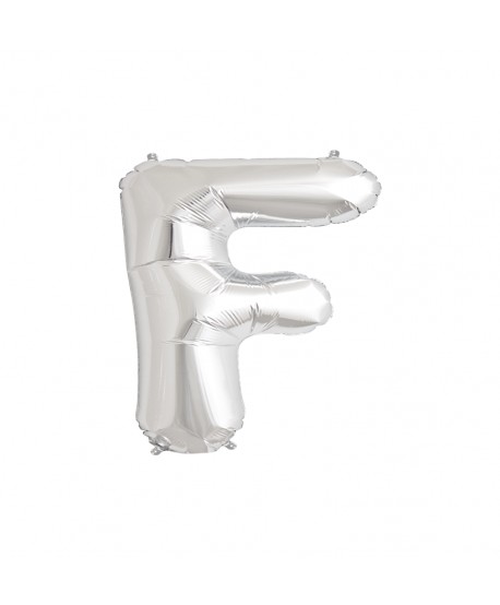 GLOBO FOIL PLATA 16" LETRA F