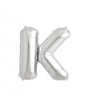 GLOBO FOIL PLATA 16" LETRA K