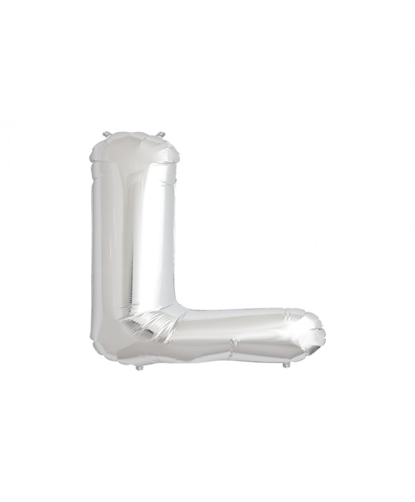 GLOBO FOIL PLATA 16" LETRA L