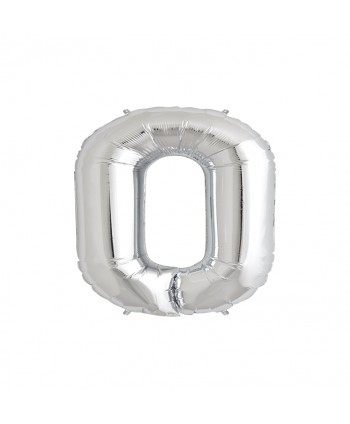 GLOBO FOIL PLATA 16" LETRA O