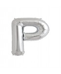 GLOBO FOIL PLATA 16" LETRA P